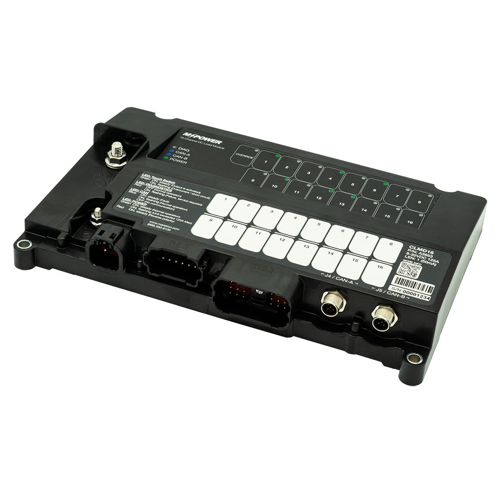 Maretron MPower 16Channel DC Load Controller Module wNMEA 2K wo Connectors CLMD16