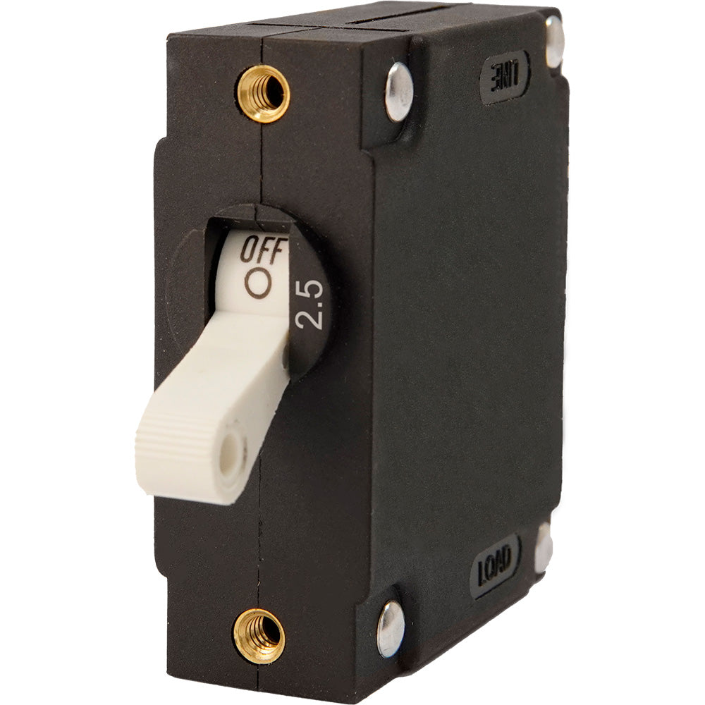 Egis A Series White Toggle Panel Mount Circuit Breaker Single Pole 25A 320103