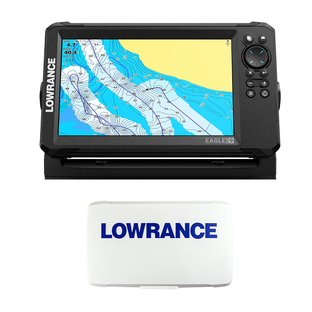 Lowrance Eagle Eye 9 Live wTM Transducer CMAP Inland Charts Suncover 00016659001