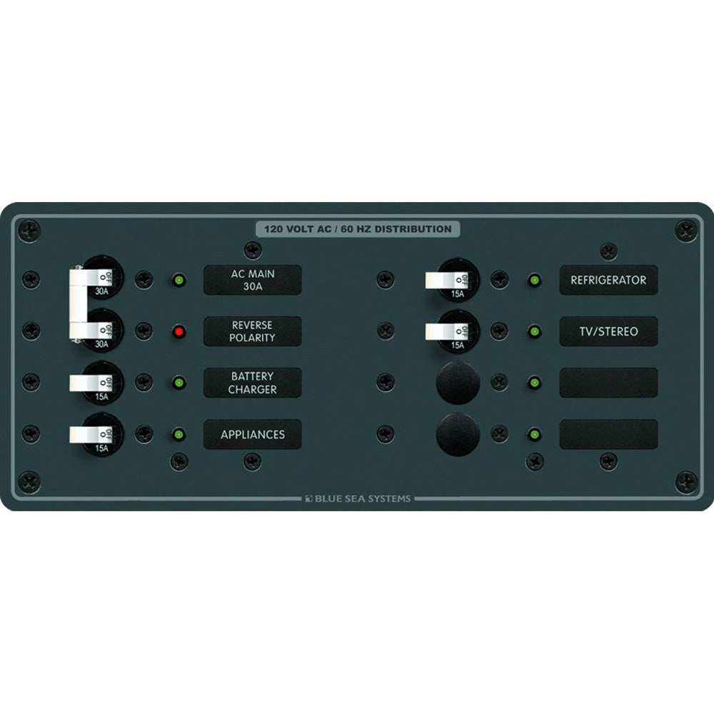 Blue Sea 8412 AC Main 6 Positions White 8412
