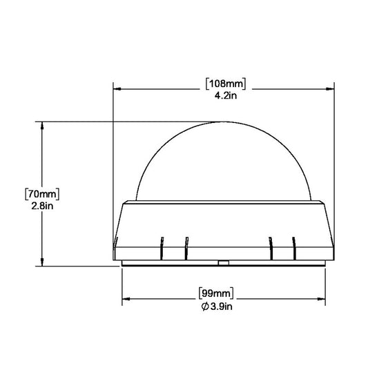 Ritchie XP98W XPort Tactician Compass Surface Mount White XP98W