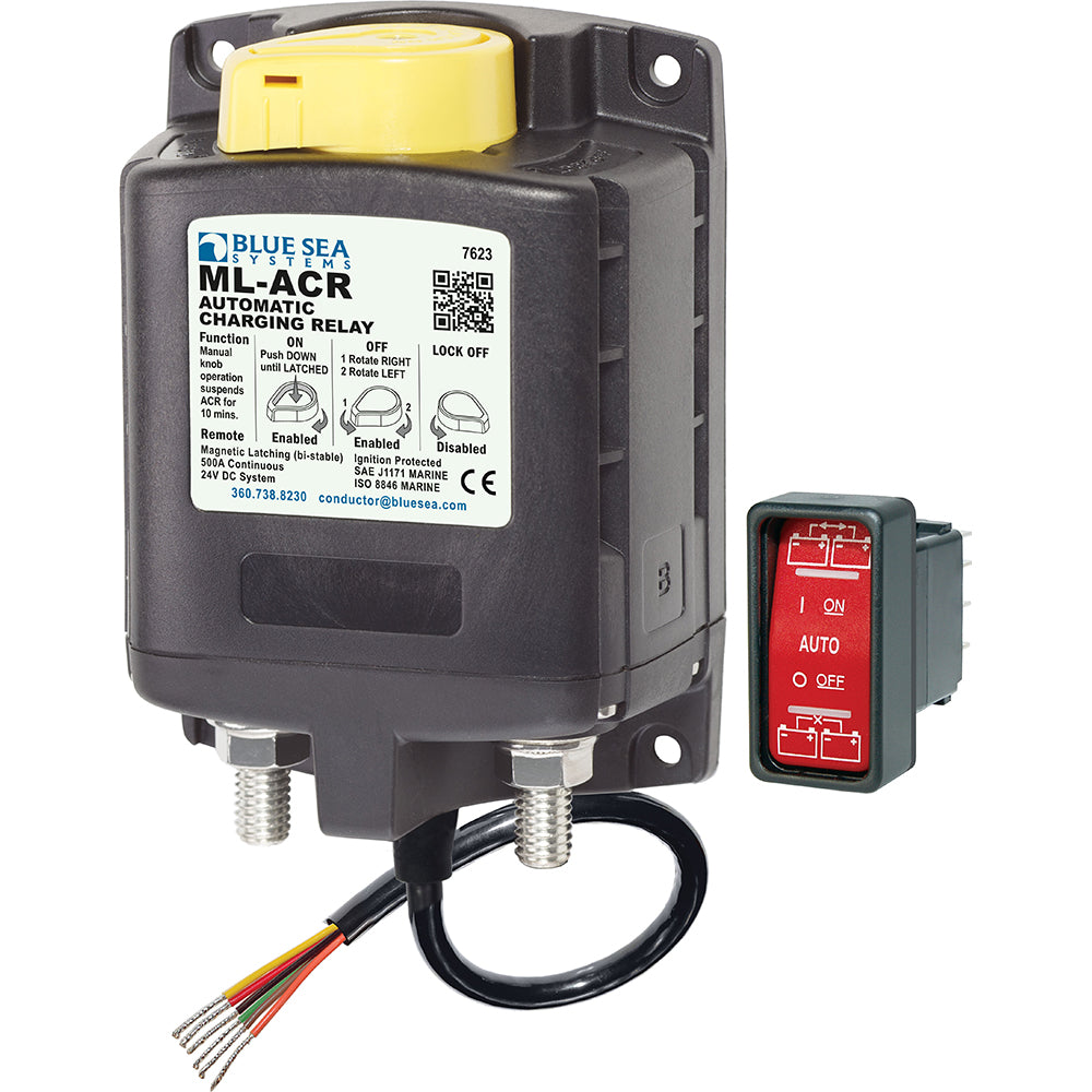 Blue Sea 7623 MLSeries Heavy Duty Automatic Charging Relay 24V 7623