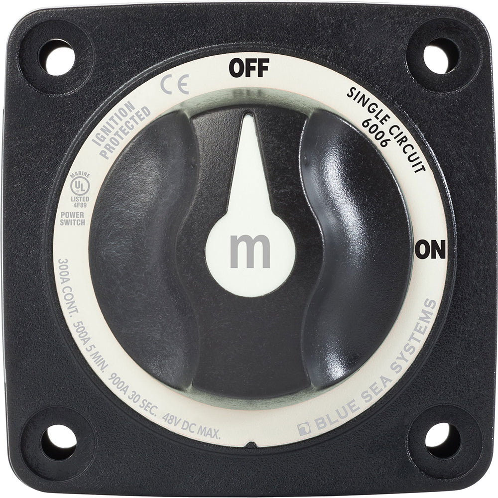 Blue Sea 6007200 Battery Switch Mini 4 Position Black 6007200