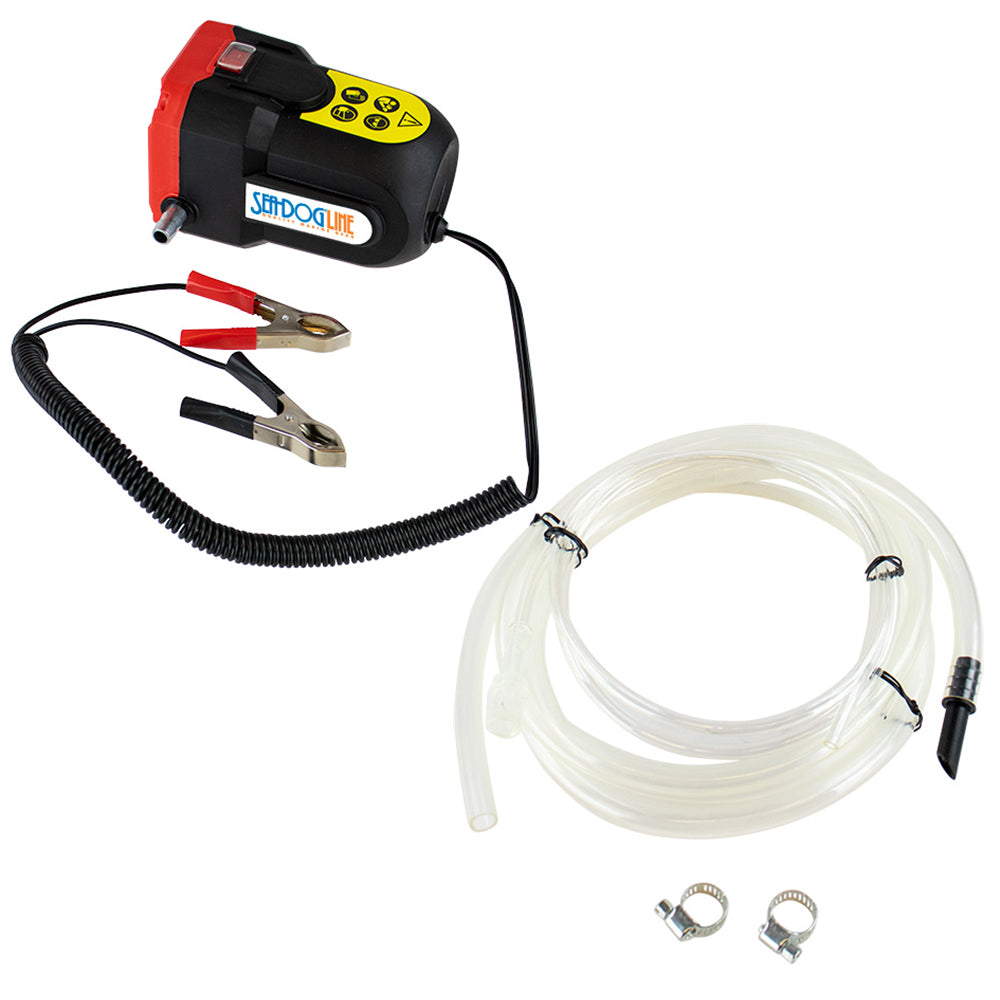 SeaDog Oil Change Pump wBattery Clips 12V 5010723