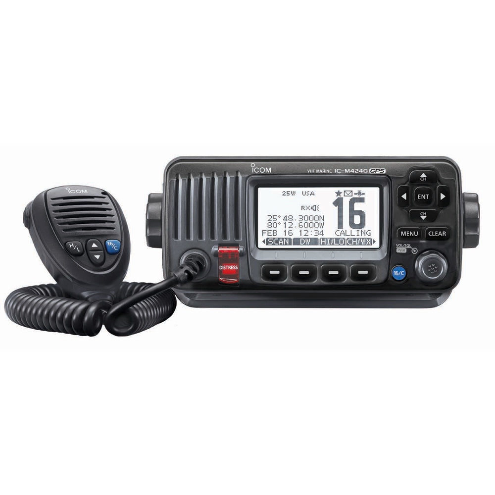 Icom ICM424G Fixed Mount VHF wBuiltIn GPS Black M424G 41