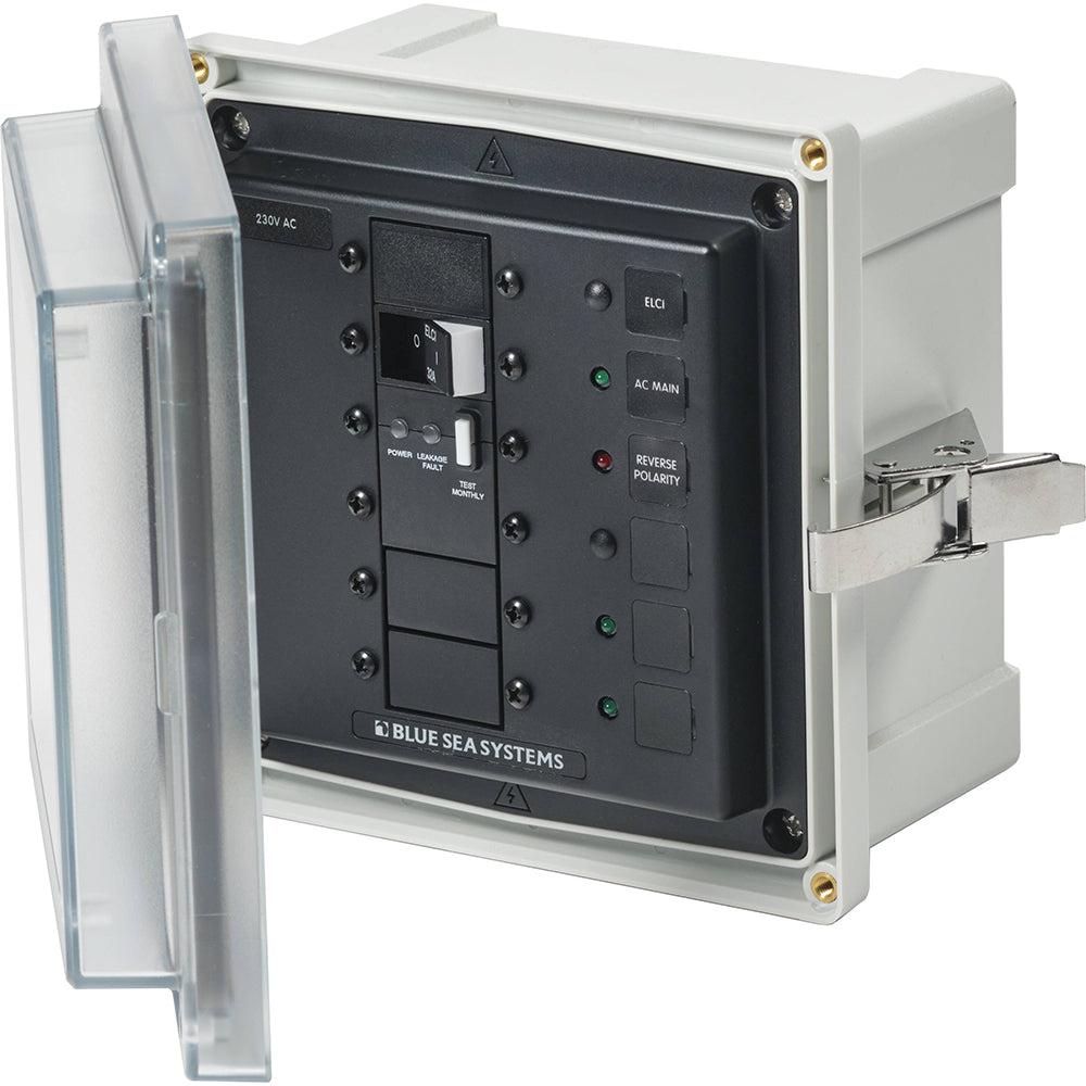 Blue Sea 3123 SMS Panel Enclosure wELCI 32A 3 Blanks 230V AC 3123