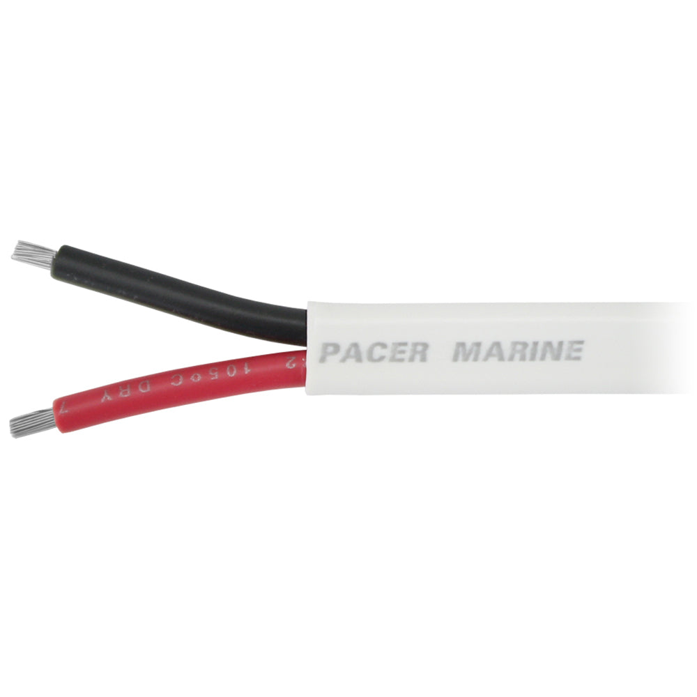 Pacer 102 AWG Duplex Cable Flat Cable RedBlack Sold By The Foot W102DCFT