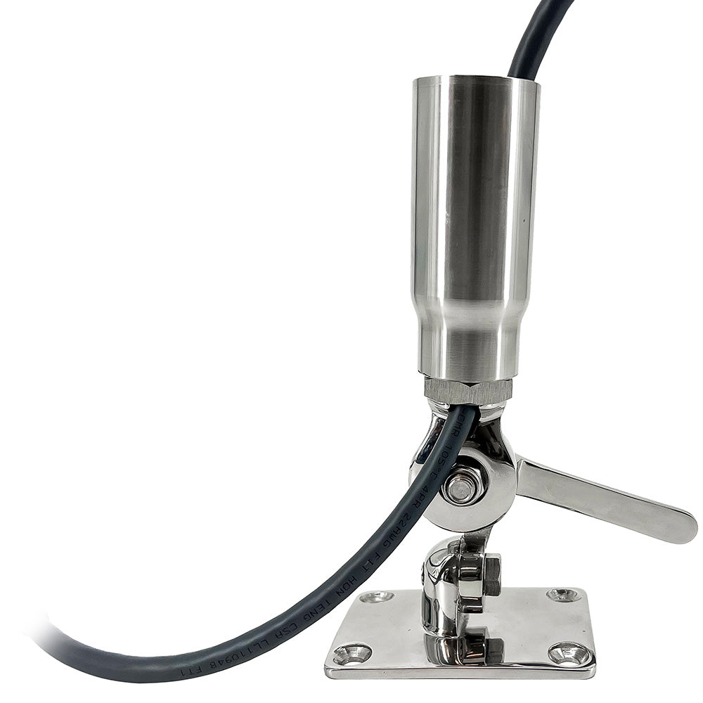 Seaview Starlink Stainless Steel 114 Threaded Adapter Stainless Steel Ratchet Base SV114STLKRB