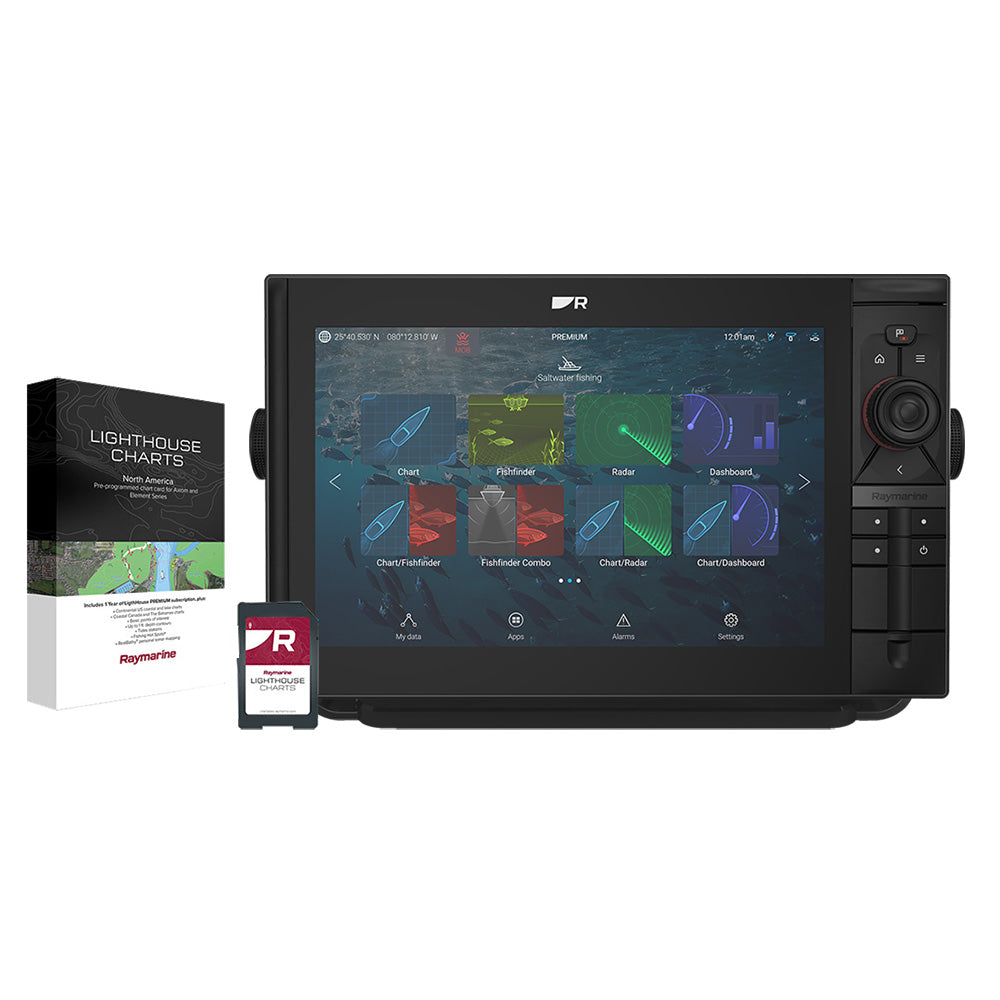 Raymarine Axiom 2 Pro 12 S 12 ChartplotterFishfinder wLighthouse North America Chart No Transducer E7065500102
