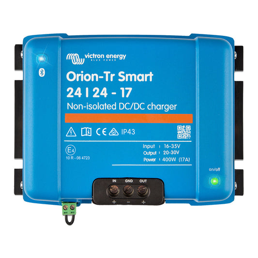 Victron OrionTR Smart 242417A 17A 400W NonIsolated DCDC Charger or Power Supply ORI242440140