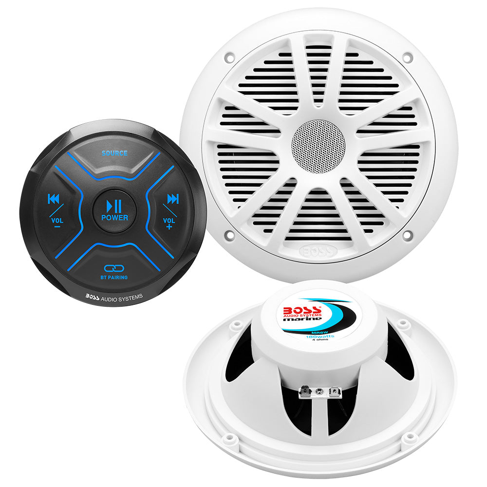 Boss Audio MG150W6 Kit wMGR150B  2 MR6W Speakers MG150W6