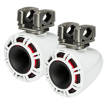 KICKER KMTC9 9 Horn Loaded Tower System  4Ohm White 44KMTC94W