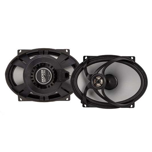KICKER PSC572 5x7 Harley Davidson Replacement Coaxial Speakers  2Ohm Black 48PSC572