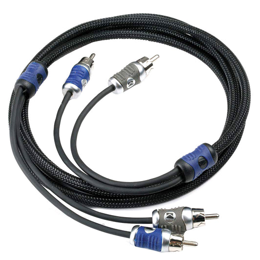 KICKER QSeries 2Channel RCA Interconnect  1M 46QI21
