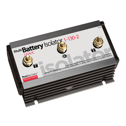 ProMariner Battery Isolator  130 AMP  1 Alternator  2 Battery 11132