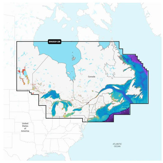 Garmin Navionics Vision NVUS012R Canada East  Great Lakes 010C148400