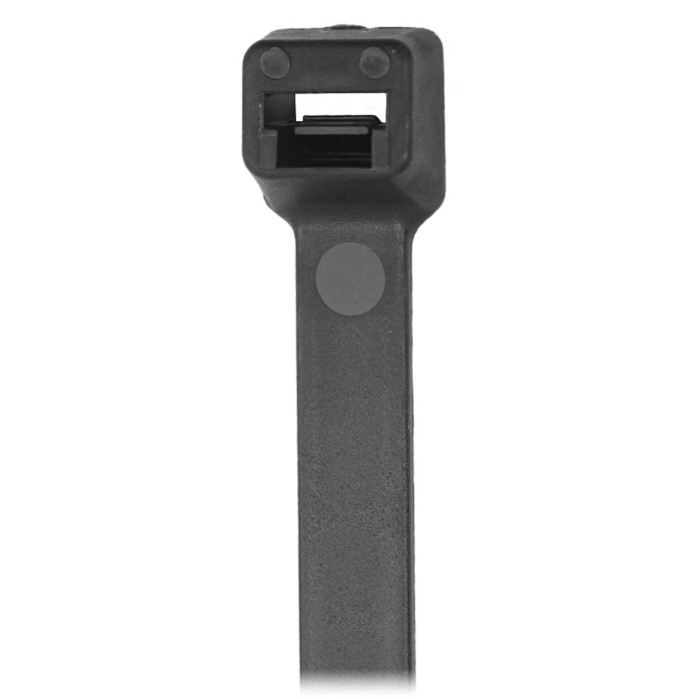 Pacer 4 Cable Tie  Black  18lb Tensile Strength  1 Bundle Diameter  100 Piece Bag CT1M100BK
