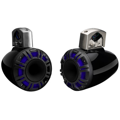 KICKER KMTCXL65 65 LED Horn Loaded Compression Driver Tower System  Black 51KMTCXL65