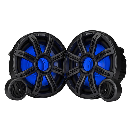 KICKER 8 Premium Marine Component Speakers  4Ohm 51MSS8