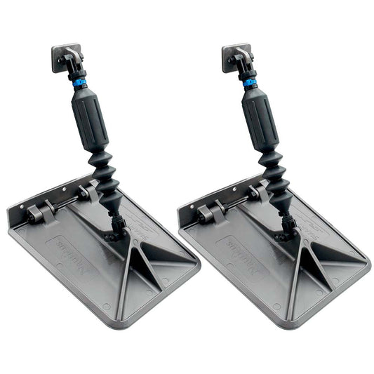 Lectrotab SX 95 x 10 Smart Tabs 1822 Boats w80lb Actuators  150240HP  Gunmetal Grey SXG951080