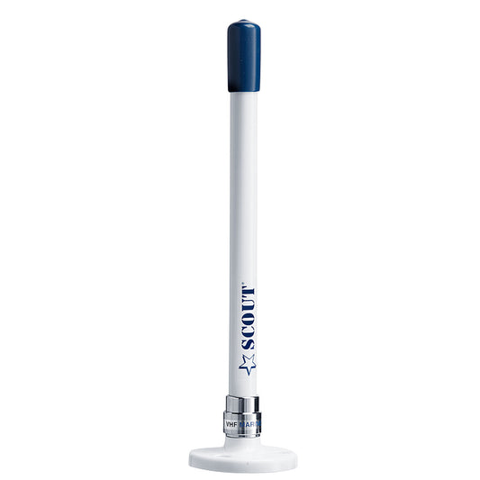 Scout 9 Stubby White VHF Antenna wQuick Mount Includes 5M RG58 Mount  Integrated Connector KS10 PF AN NVHF00025