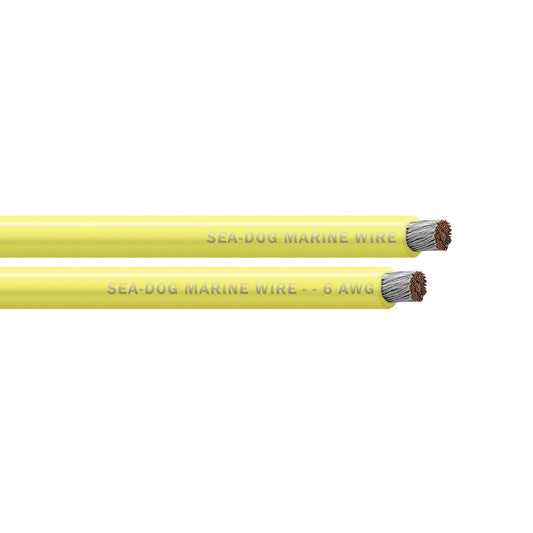 SeaDog 6 AWG Yellow Battery Cable  250 8006034