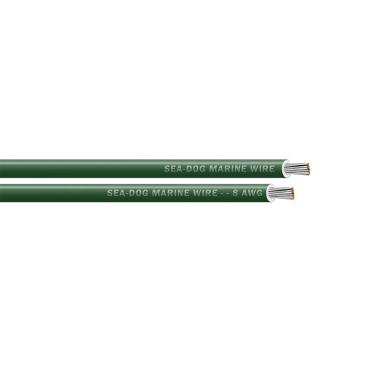 SeaDog 8 AWG Green Primary Wire  50 8008041