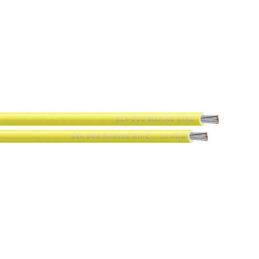 SeaDog 10 AWG Yellow Primary Wire  1000 8010039