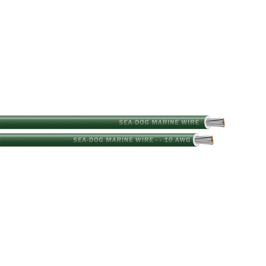 SeaDog 10 AWG Green Primary Wire  1000 8010049