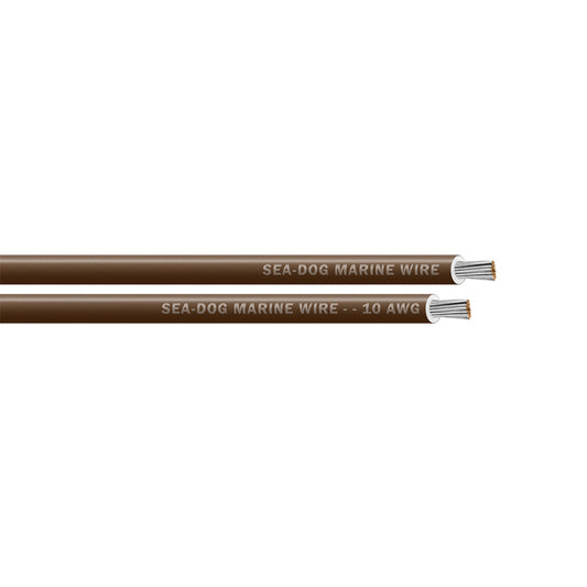 SeaDog 10 AWG Brown Primary Wire  500 8010077