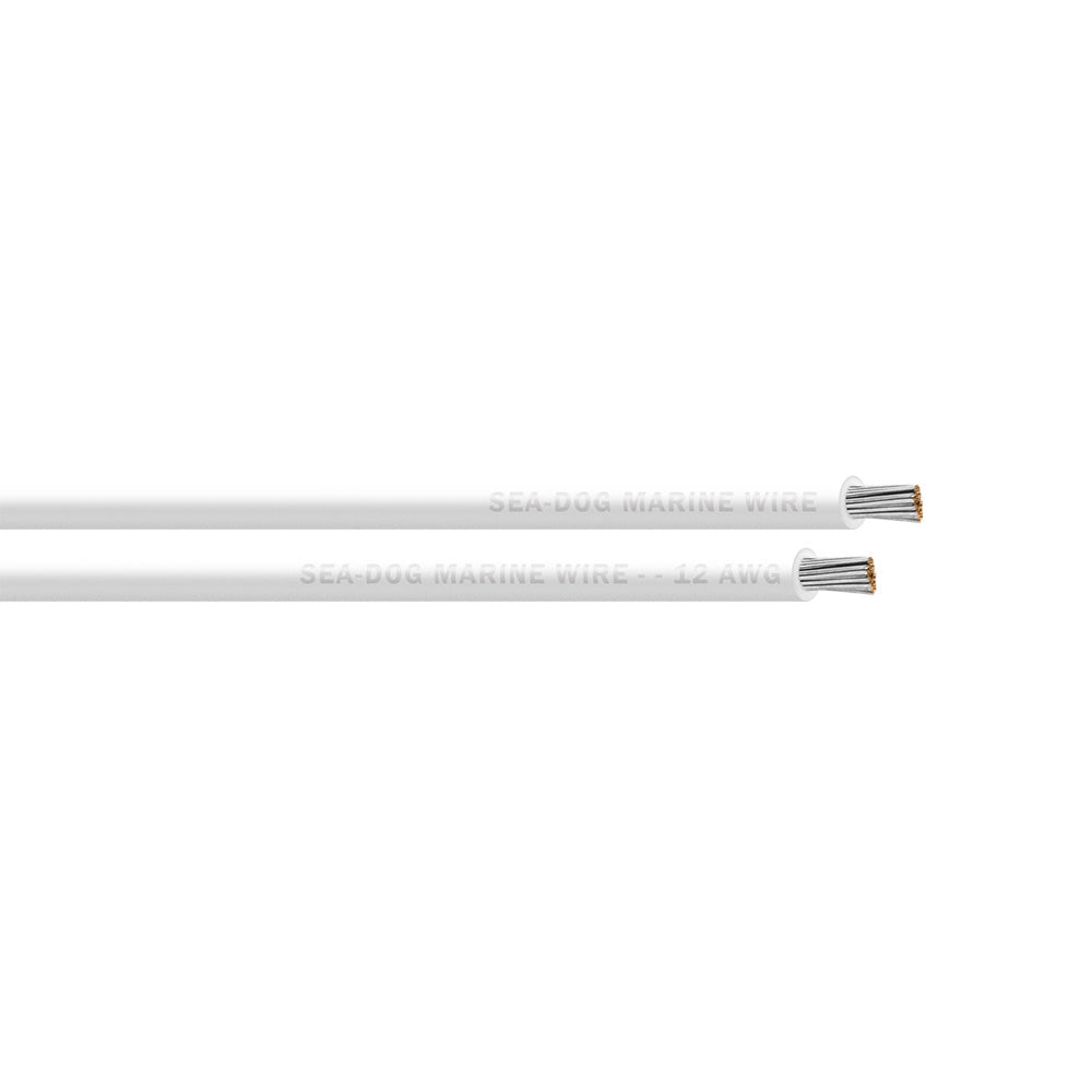 SeaDog 12 AWG White Primary Wire  400 8012056