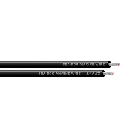 SeaDog 14 AWG Black Primary Wire  500 8014017