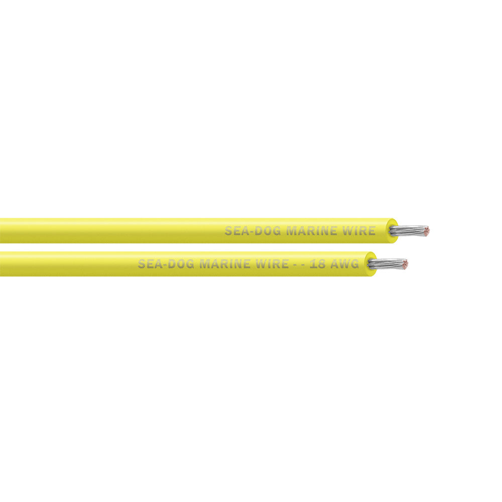 SeaDog 18 AWG Yellow Primary Wire  1000 8018039