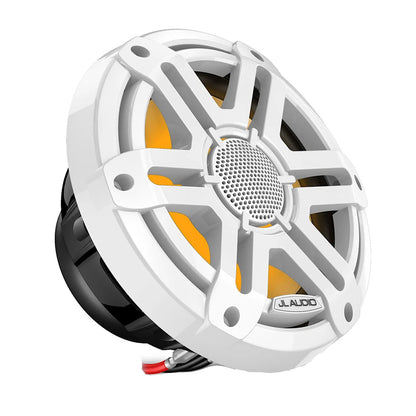 JL Audio M200 Marine Speakers 77 wLED  White Sport Grille 0100475700