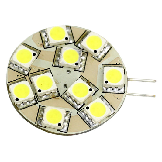 Lunasea G4 12 LED Side Pin Light Bulb  12VAC or 1030VDC 2W140 Lumens  Warm White LLB21TW2100
