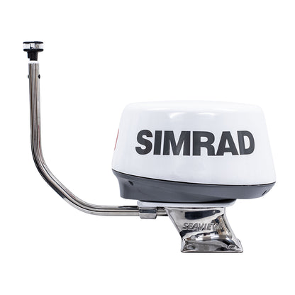 Seaview 5 Stainless Steel Power Mount  7 x 7 Base  fGarminRaymarine 3G4G Radar PMA57LSS