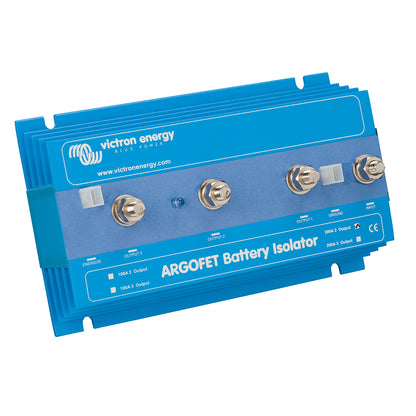 Victron ArgoFET 2002 Battery Isolator  200AMP  1 Alternator 2 Batteries ARG200201020R