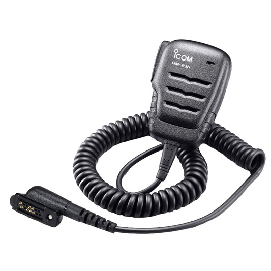 Icom Compact Waterproof Speaker Mic fM85 HM236