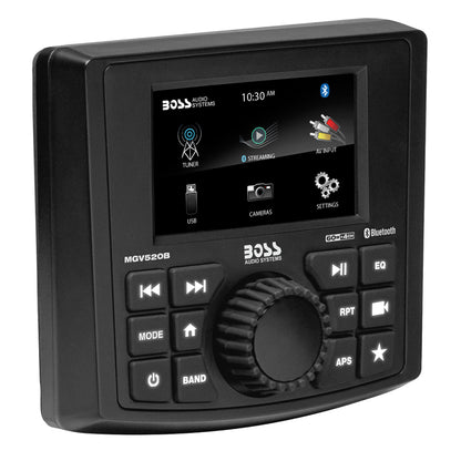 Boss Audio MGV520B Marine Stereo wAMFMBTUSBRear Camera MGV520B