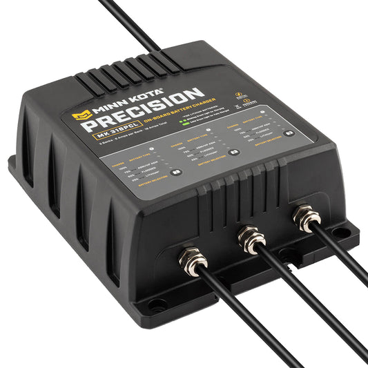 Minn Kota OnBoard Precision Charger MK318 PCL 3 Bank x 6 AMP LI Optimized Charger 1833181