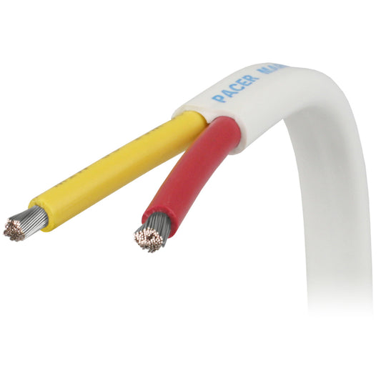Pacer 162 AWG Safety Duplex Cable  Flat Cable  RedYellow  Sold By The Foot W162RYWFT