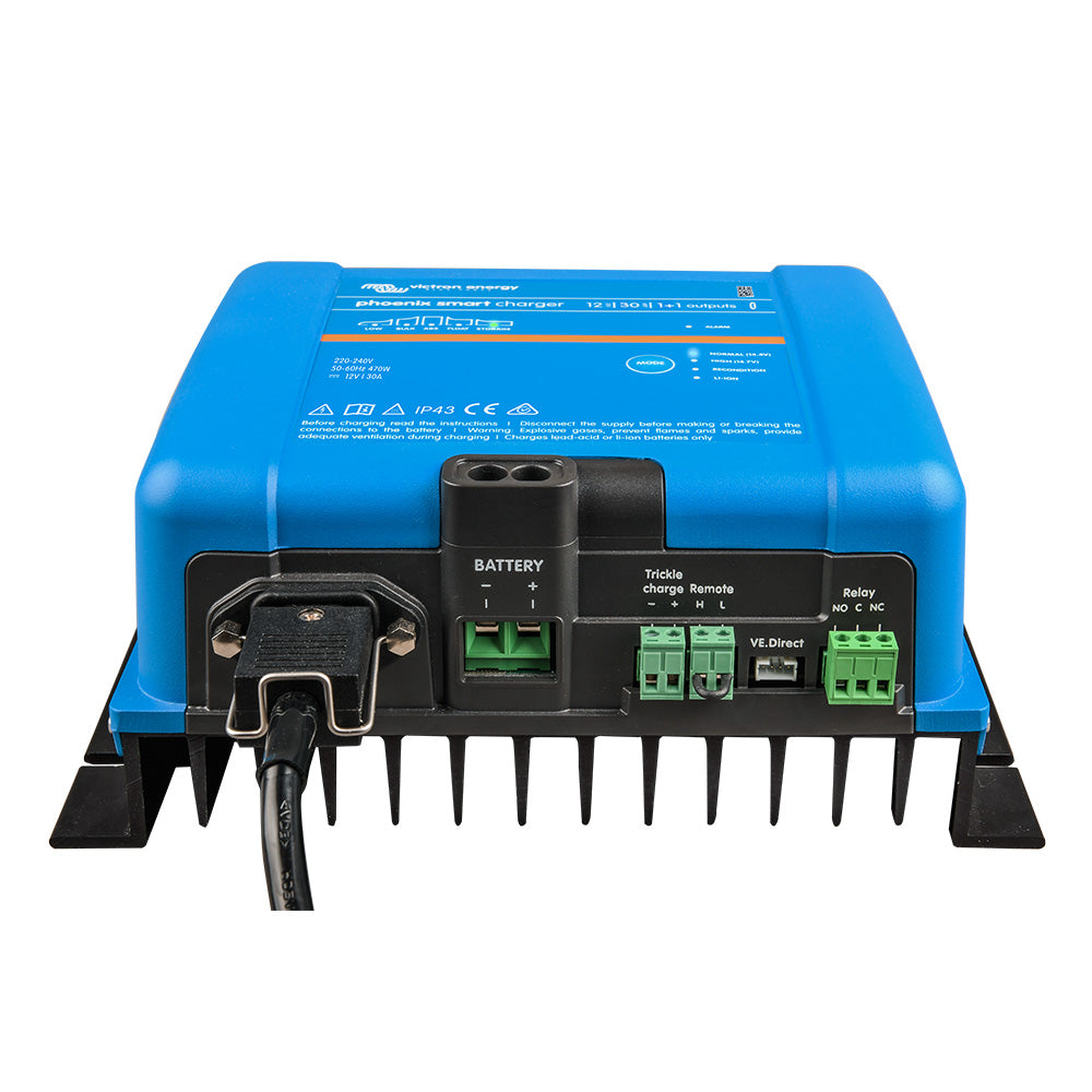Victron Phoenix Smart IP43 Charger 1230 11 120240VAC Requires 515P Mains Cord PSC123051095