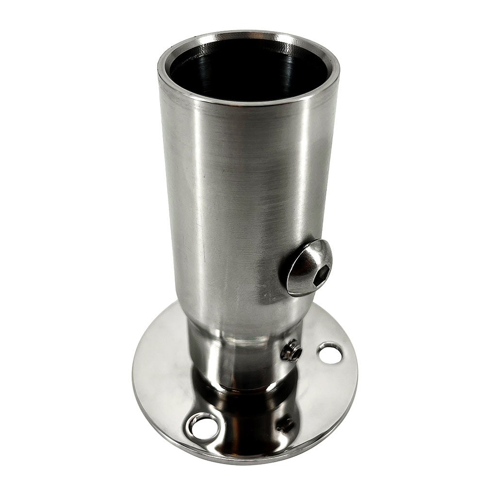 Seaview Starlink Stainless Steel 114 Threaded Adapter  Stainless Steel Fixed Base SV114STLKFB