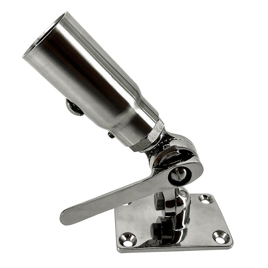 Seaview Starlink Stainless Steel 114 Threaded Adapter Stainless Steel Ratchet Base SV114STLKRB