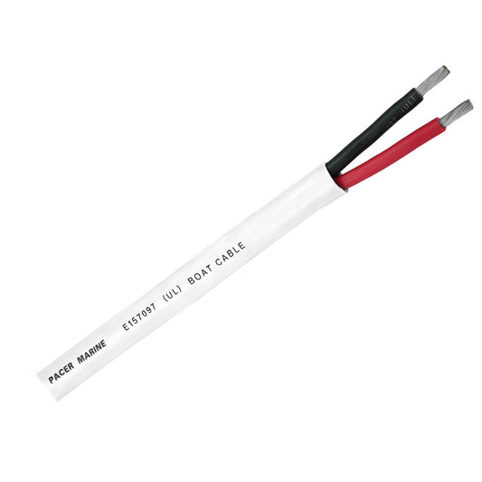 Pacer Duplex 2 Conductor Cable  100  122 AWG  Round Cable  Red Black WR122DC100